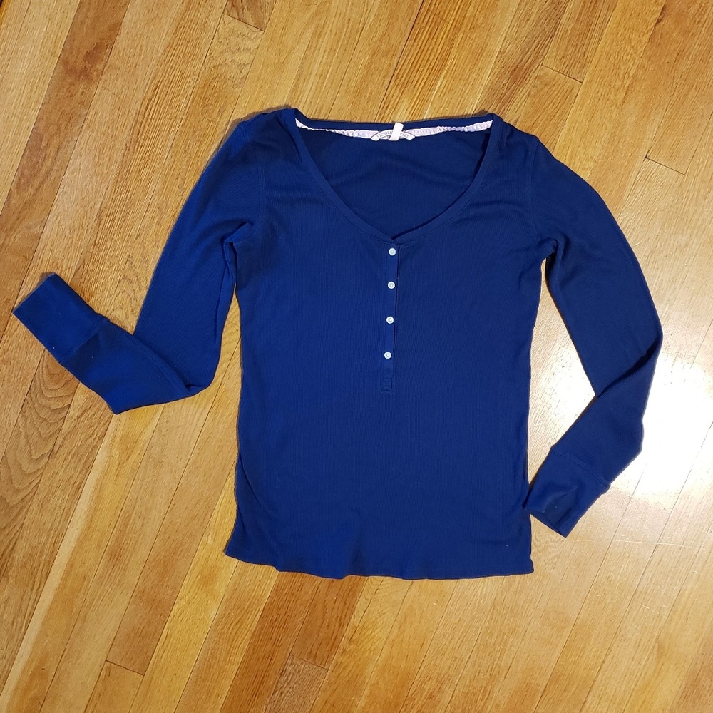 Victoria's Secret Navy Blue Thermal Top